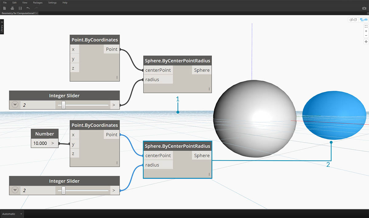 Geometrie in Dynamo