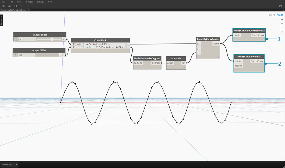 Dynamo 中的 NURBS